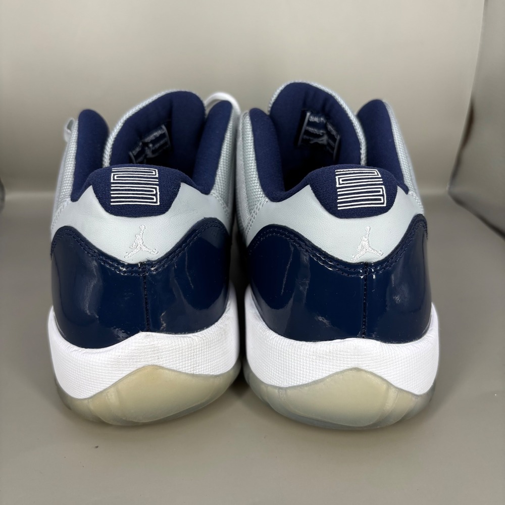 Air Jordan 11 Retro Low Georgetown Grey Mist Midnight Navy 528896-007 Mens 7Y - Picture 4 of 7